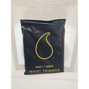Sweet Sweat Waist Trimmer Band (Women & Men) - Trainer Belt - Black / Yellow XXL